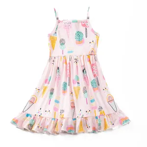 PINK ICE CREAM TANK DRESS