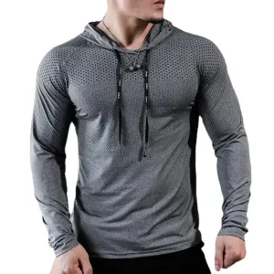 2025 Mens Fitness Tracksuit Running Sport Hoodie Gym Joggers Workout Athletic