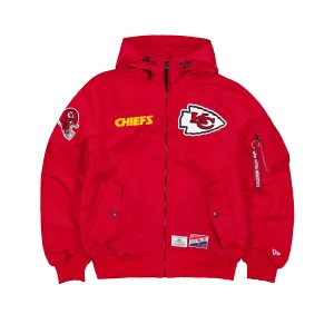 Alpha Industries x Kansas City Chiefs L-2B Hooded Bomber Jacket