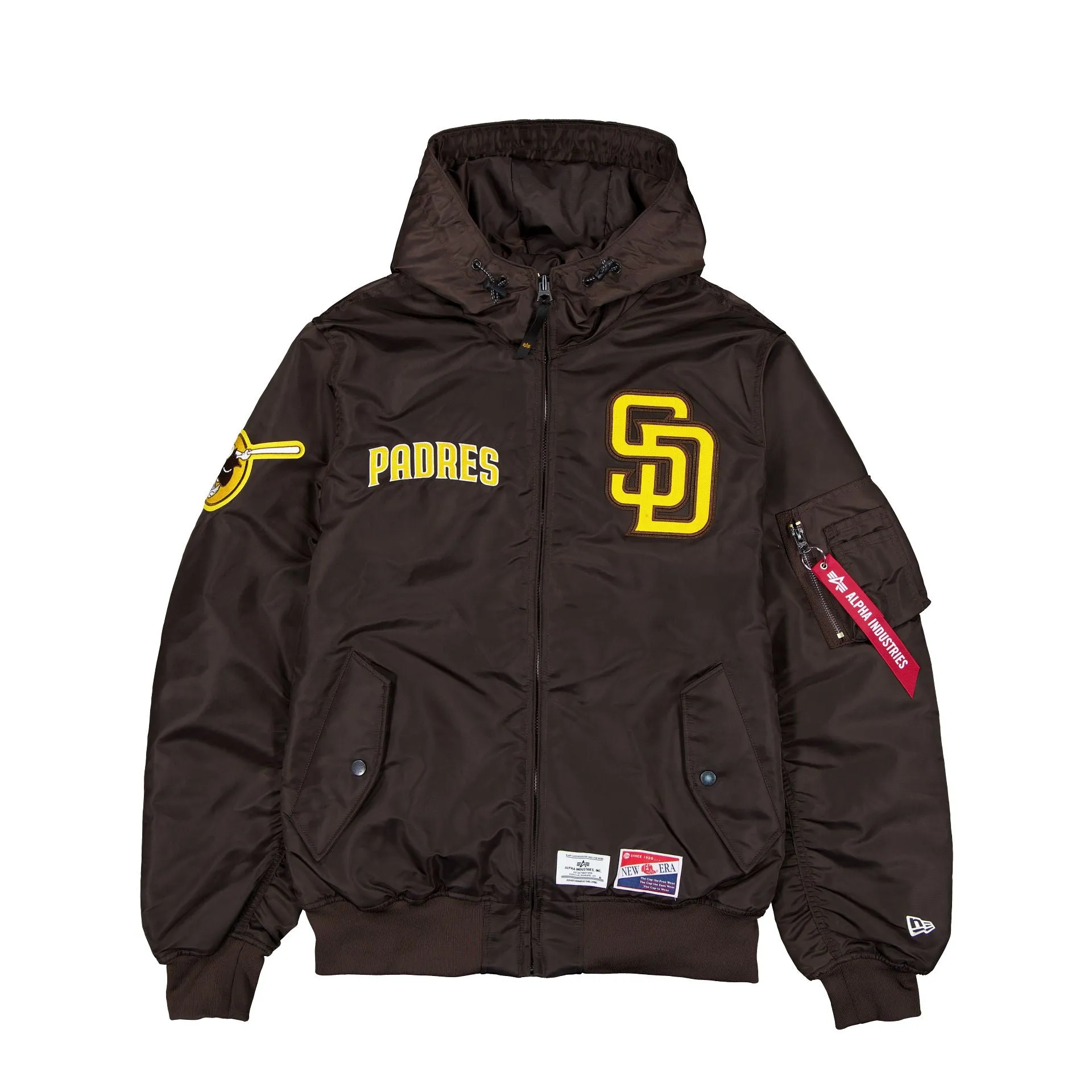 Alpha Industries x San Diego Padres L-2B Hooded Bomber Jacket