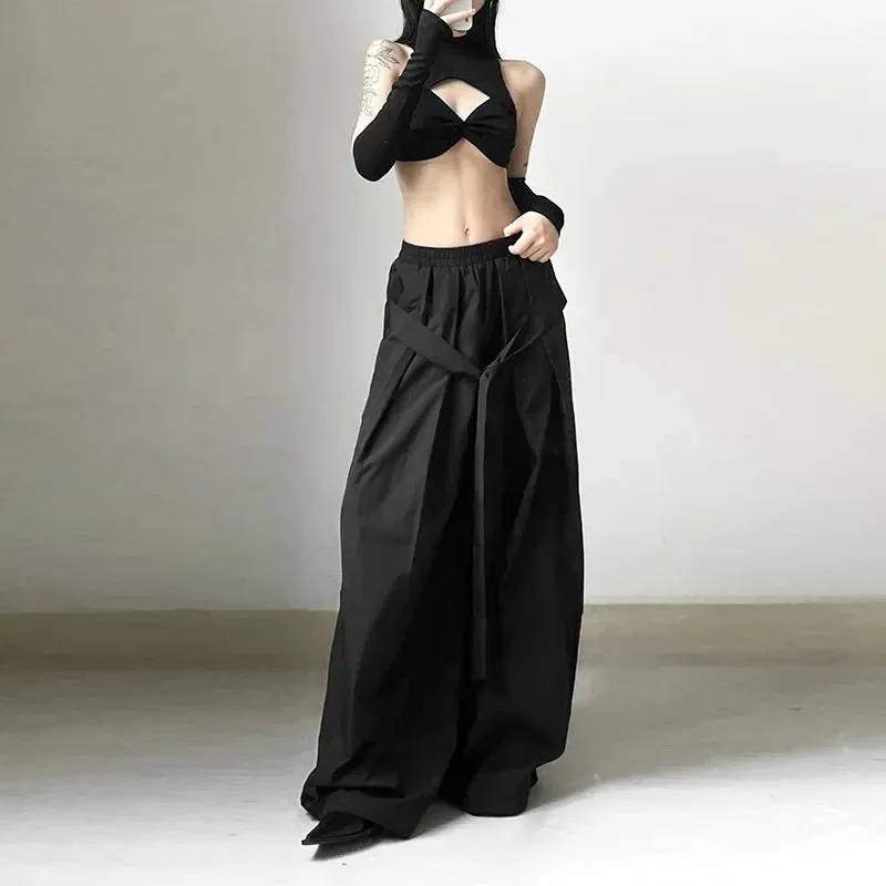 Alt Gothic Women Baggy Techwear Emo Pants Vintage