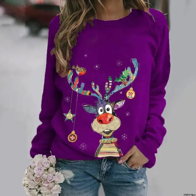 Amy Fashion - Cartoons Long Sleeve Women Sweater