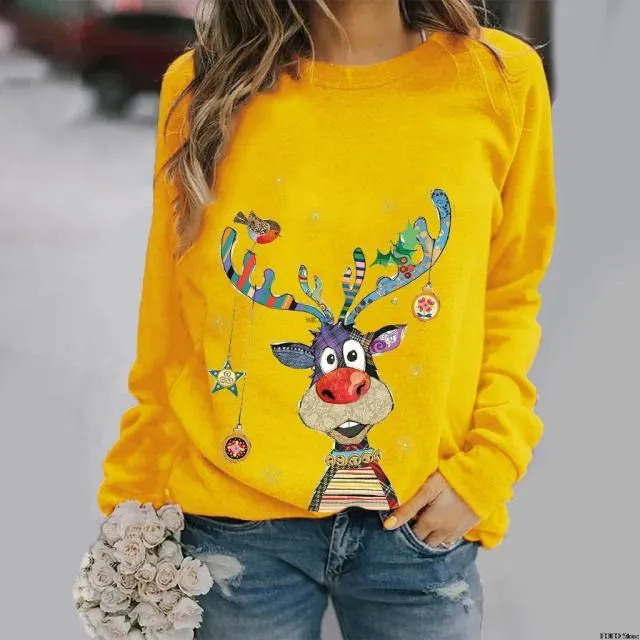 Amy Fashion - Cartoons Long Sleeve Women Sweater