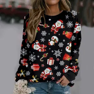 Amy Fashion - Christmas Pullover Sweater Top