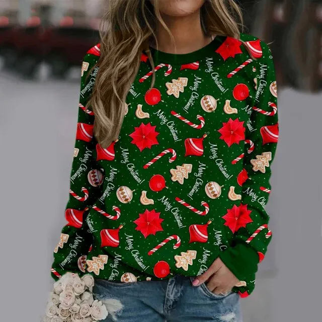 Amy Fashion - Christmas Pullover Sweater Top