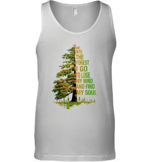 And Into The Forest I Go To Lose My Mind And Find My Soul 2 Men Cotton Tank Top