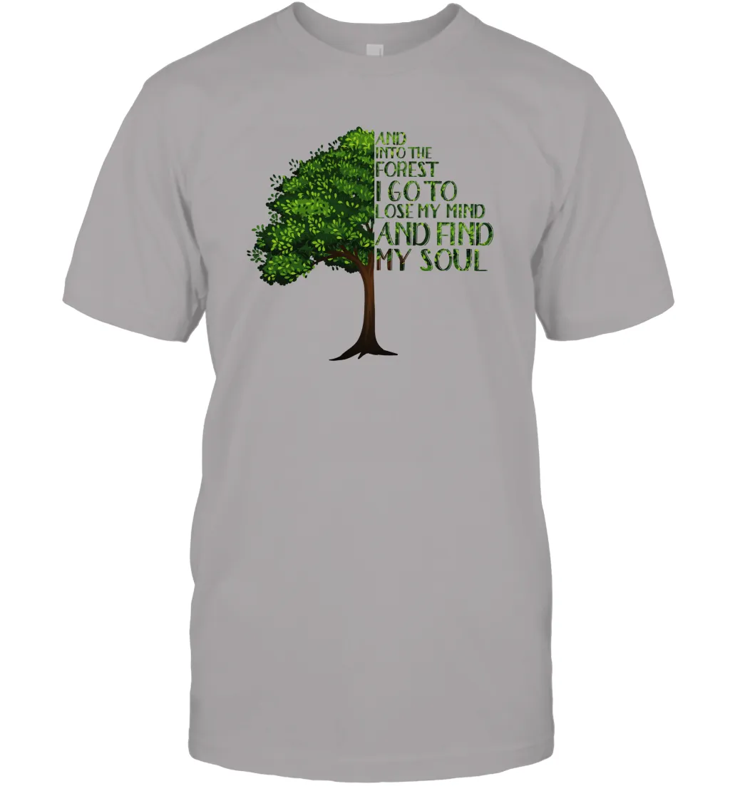 And Into The Forest I Go To Lose My Mind And Find My Soul Graphic Men Cotton T-Shirt