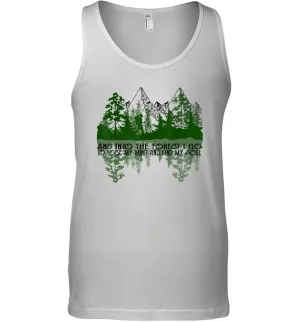 And Into The Forest I Go To Lose My Mind And Find My Soul Men Cotton Tank Top