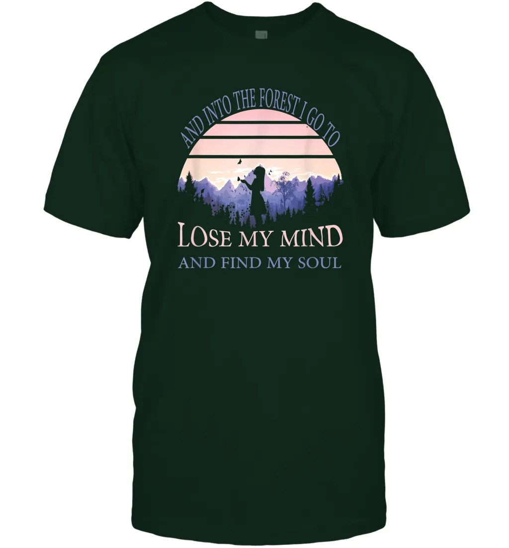 And into the forest I go to lose my mind and find my soul Tee Graphic Men Cotton T-Shirt