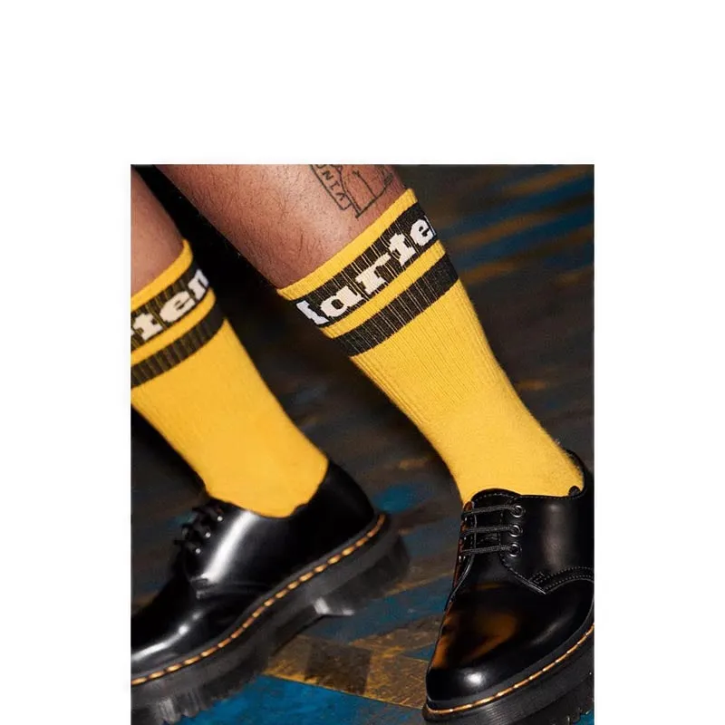 Athletic Logo Sock- Yellow