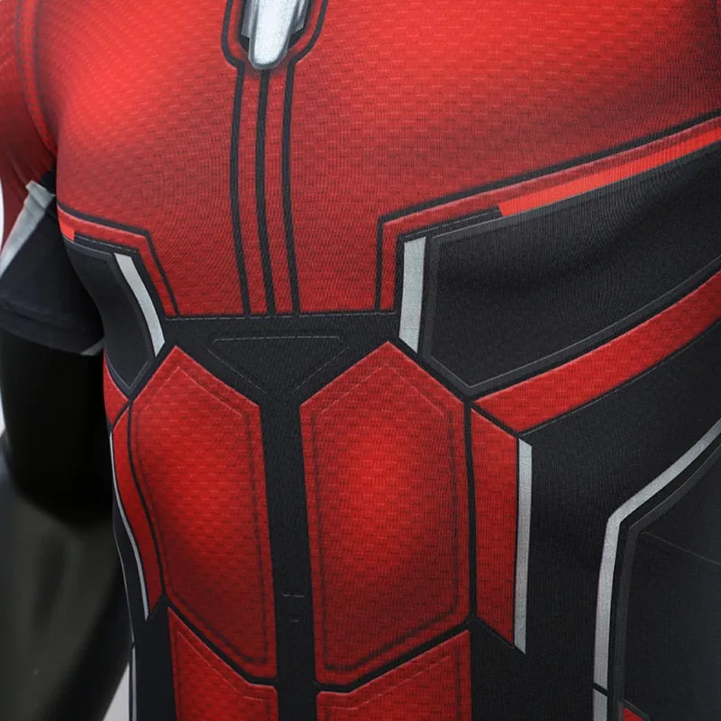 Avengers 4 Endgame ANT MAN Short Sleeve Compression Shirt for Men