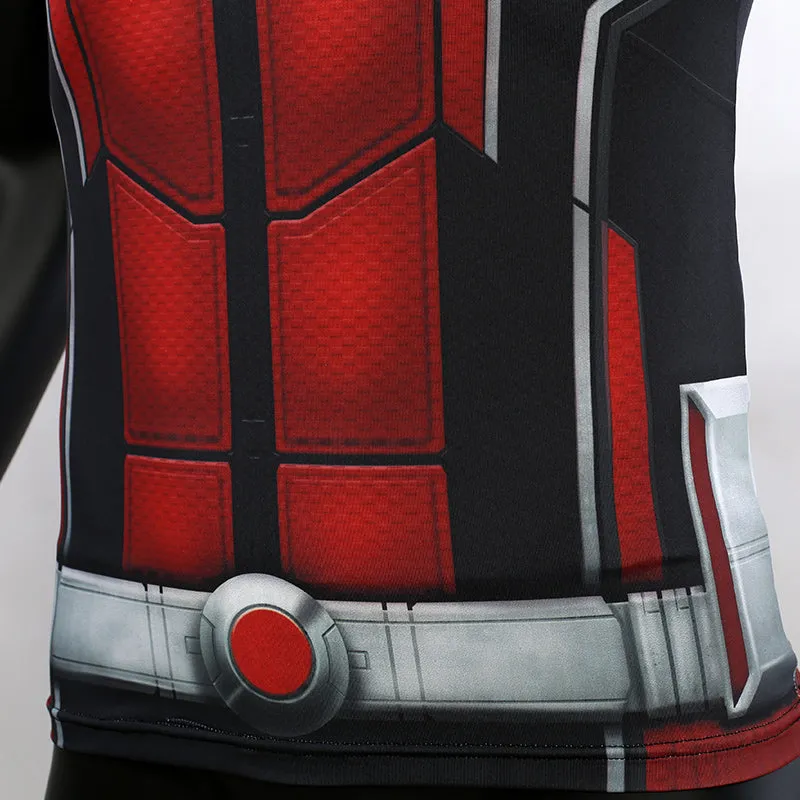 Avengers 4 Endgame ANT MAN Short Sleeve Compression Shirt for Men