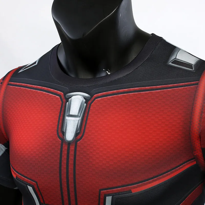 Avengers 4 Endgame ANT MAN Short Sleeve Compression Shirt for Men