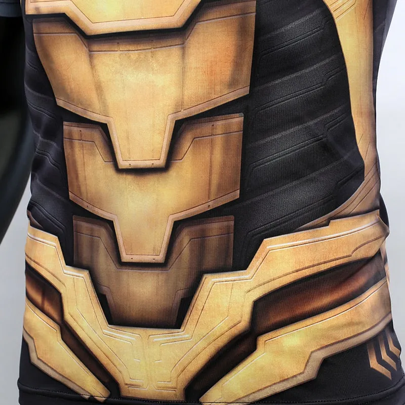 Avengers 4 Endgame THANOS Short Sleeve Compression Shirt for Men