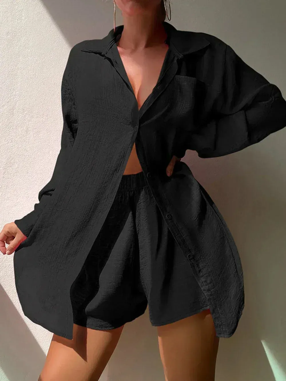 Beach Jacket Vacation Sun Protection Clothing Loose Sun Protection Suit Women Bikini Cover Up Swimsuit