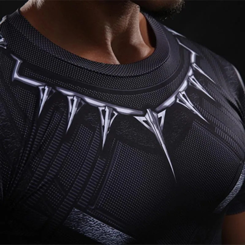 BLACK PANTHER Compression Shirt for Men (Short Sleeve)