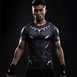 BLACK PANTHER Compression Shirt for Men (Short Sleeve)