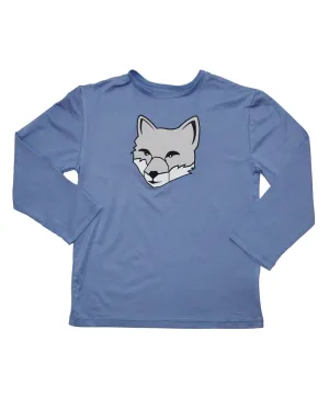 Boys Sun Protective Shirt-Fox Cobalt Blue Gray