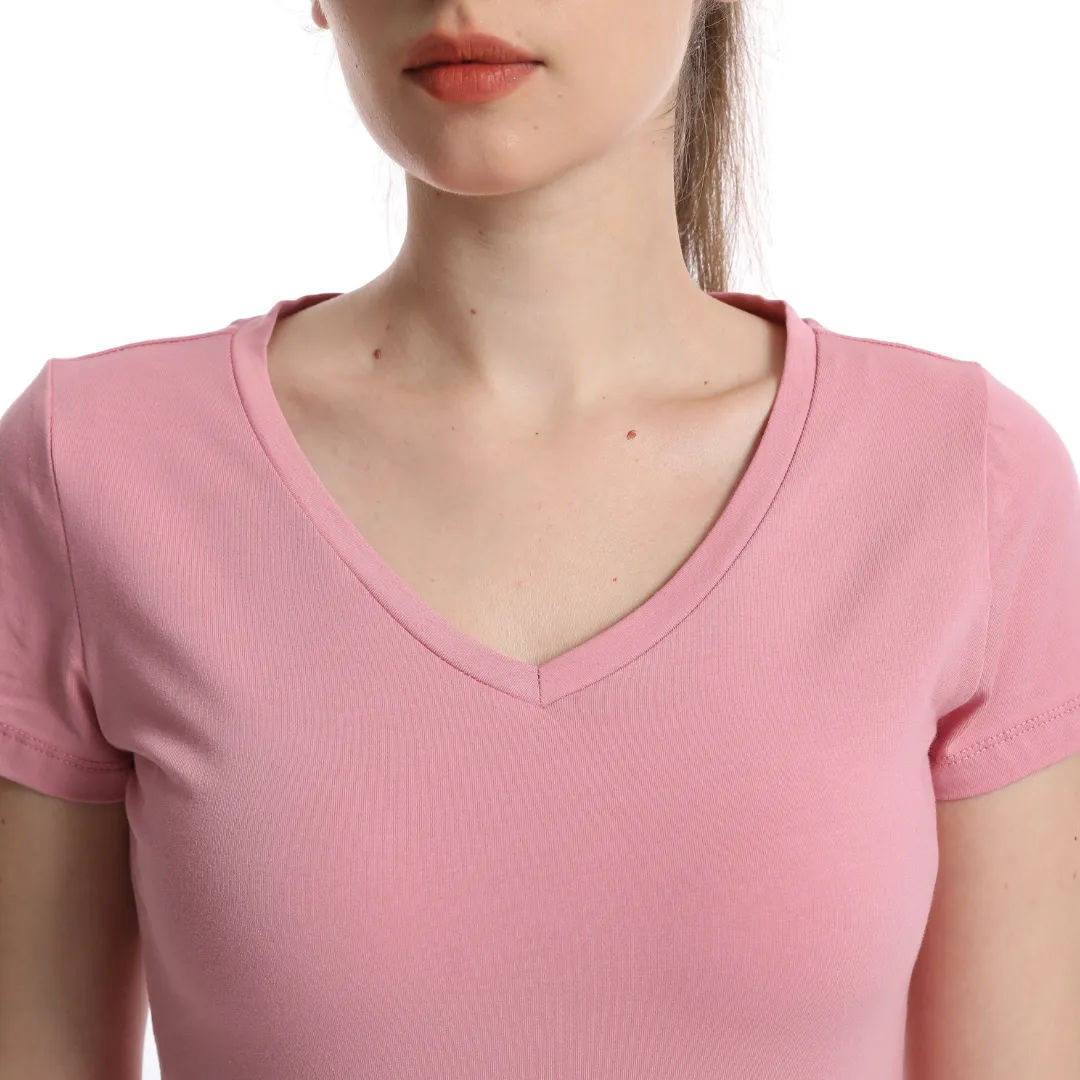 Breflex Classic-Fit Cotton V-Neck Tee Women