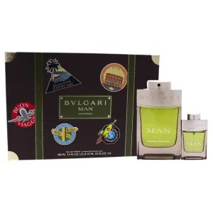 Bvlgari Man Wood Essence by Bvlgari for Men - 2 Pc Gift Set