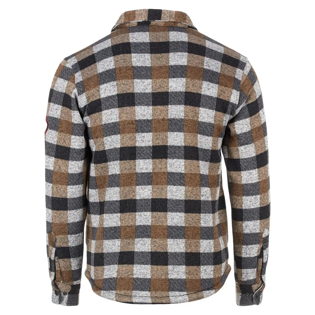 Canada Weather Gear Men's Sherpa Lined Buffalo Plaid Shirt Jacket