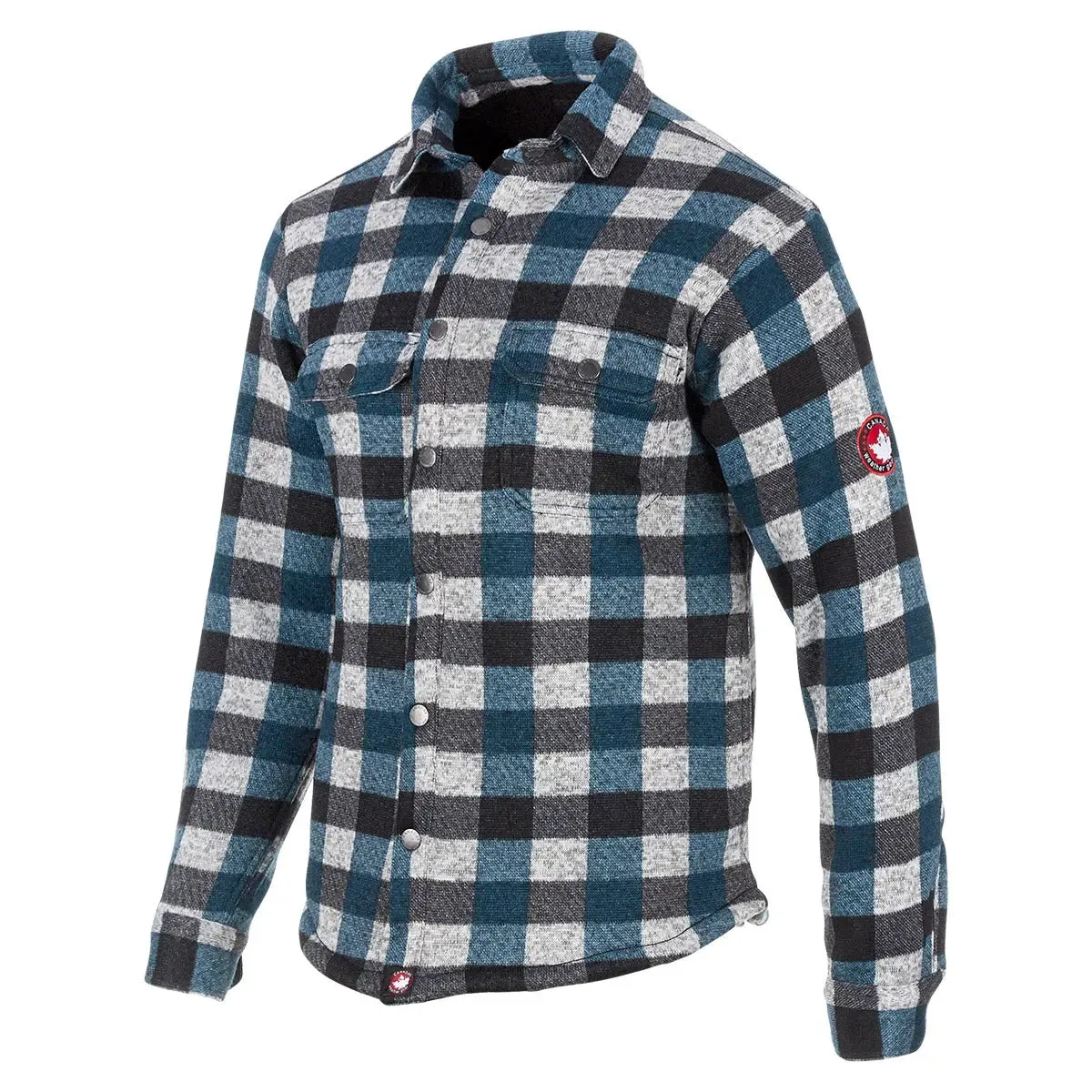 Canada Weather Gear Men's Sherpa Lined Buffalo Plaid Shirt Jacket