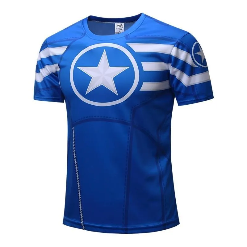 CAPTAIN AMERICA Compression Shirt for Men (Short Sleeve)