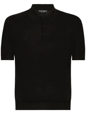 CASHMERE-SILK POLO SHIRT