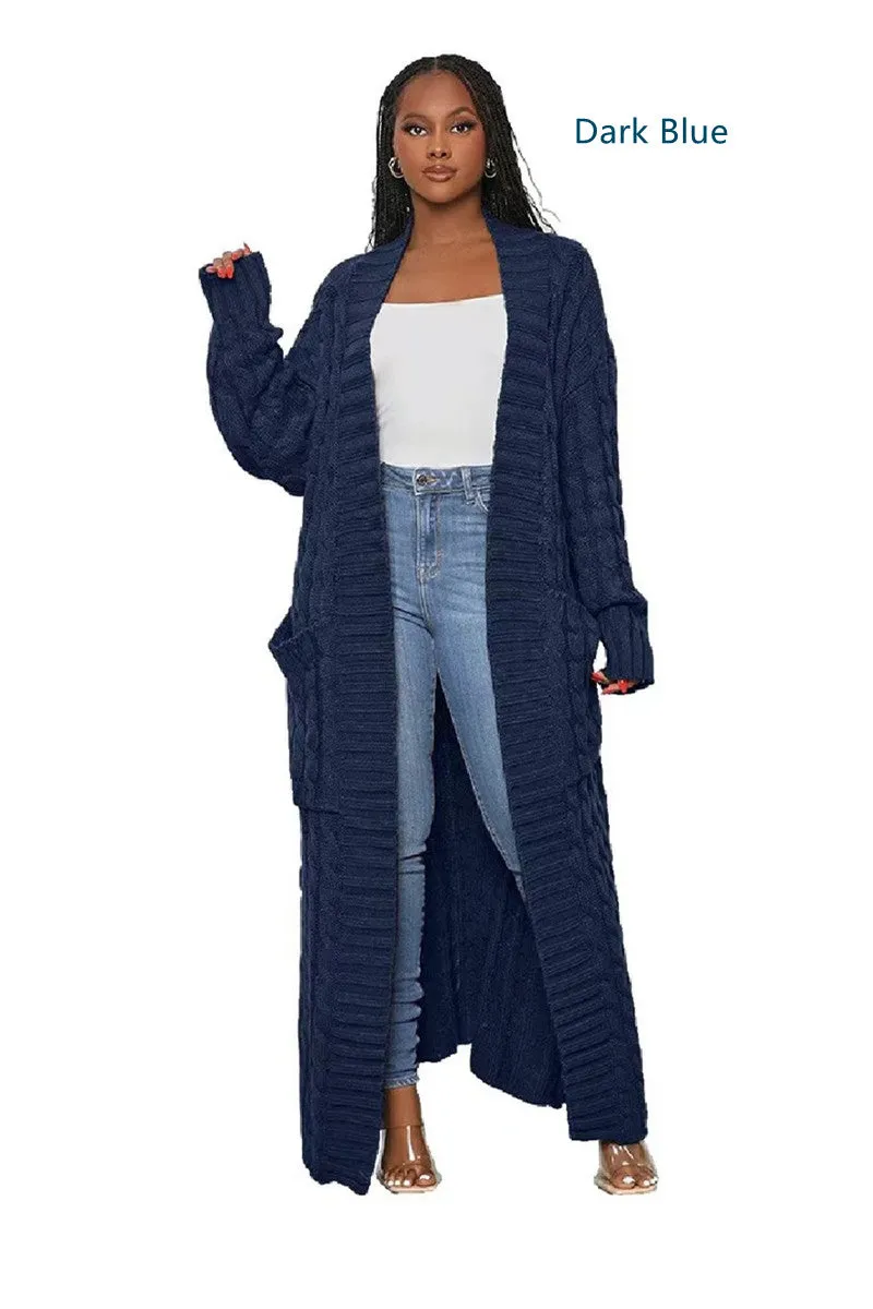 Casual long sleeved sweater coat (AY2395)