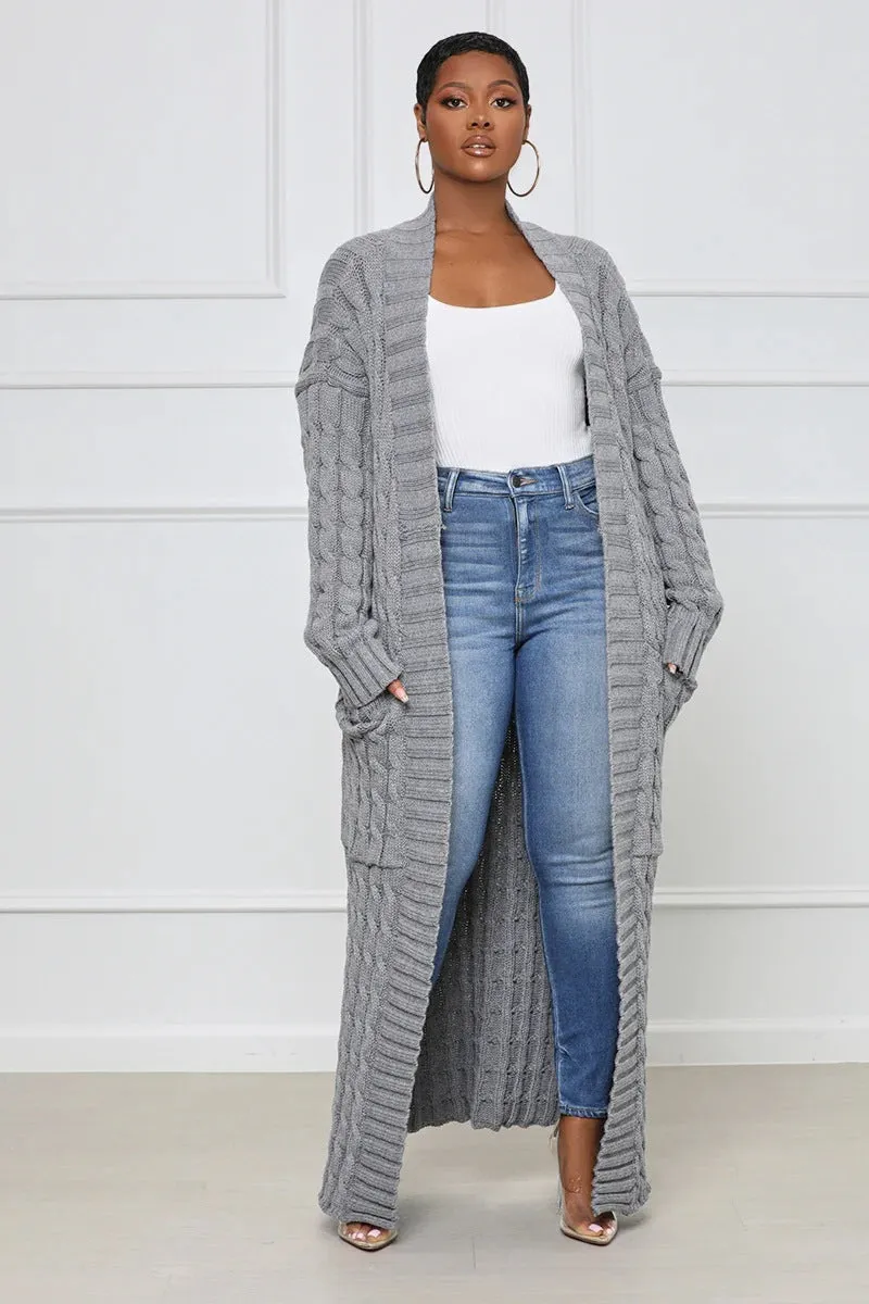 Casual long sleeved sweater coat (AY2395)