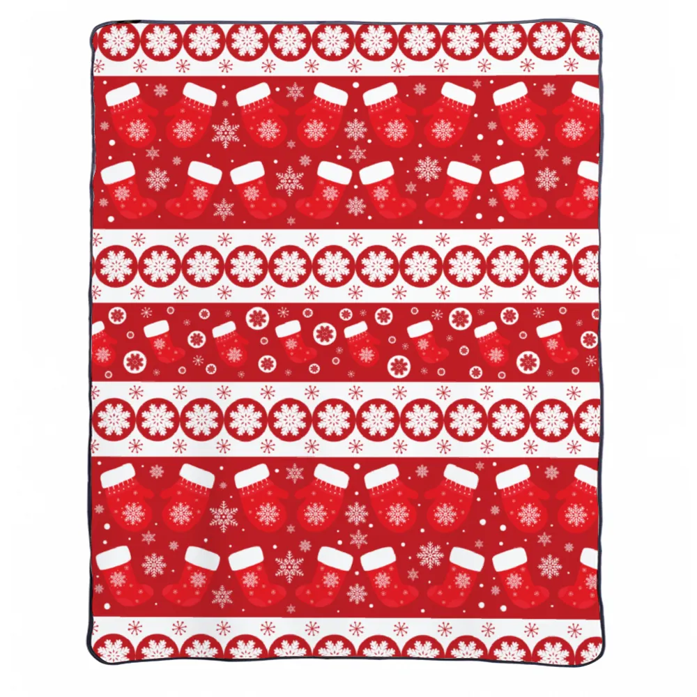 Christmas  Sherpa Fleece Blanket 1 Sided Printing