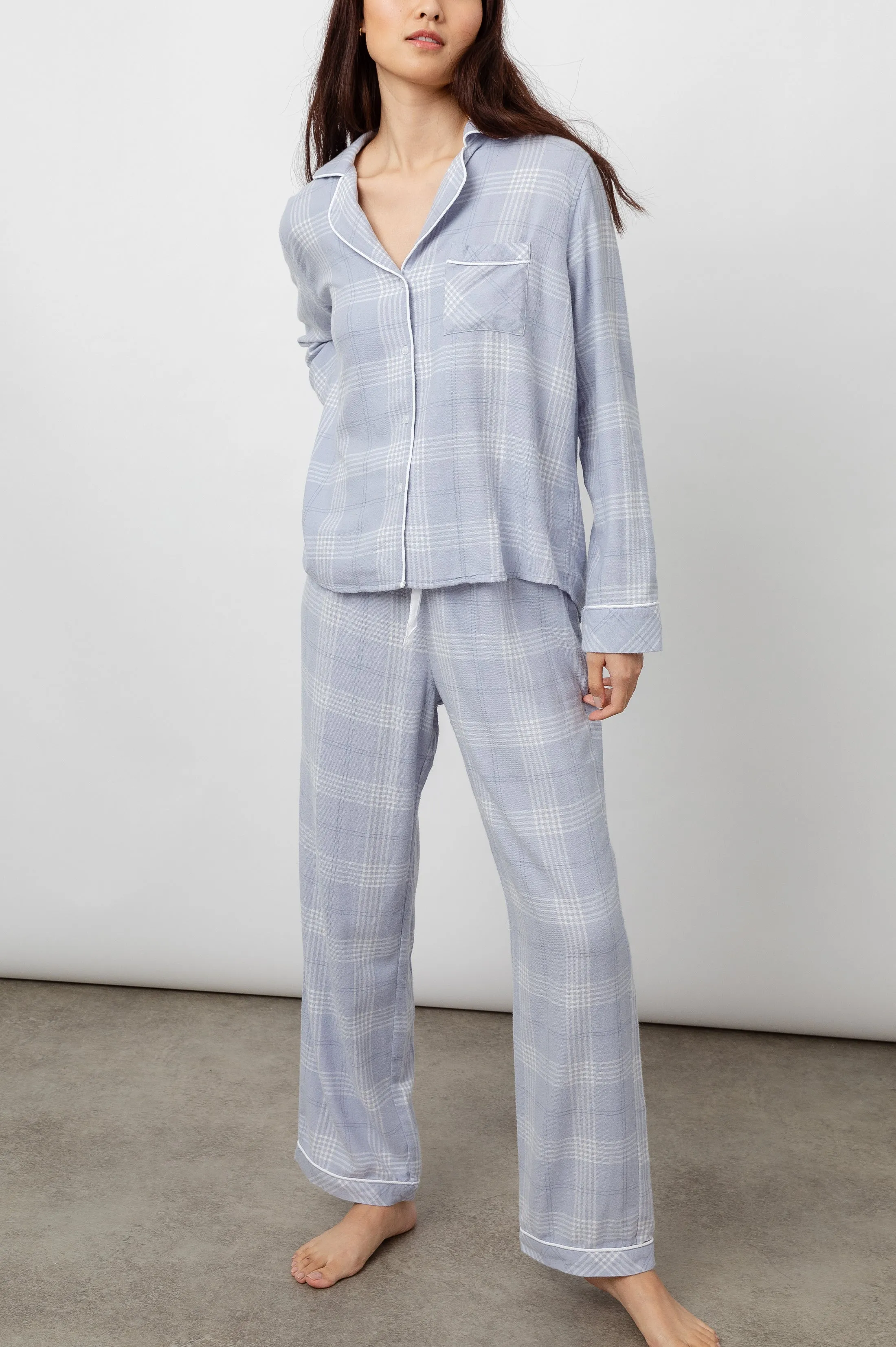 CLARA PAJAMA SET - SKY IVORY MIDNIGHT