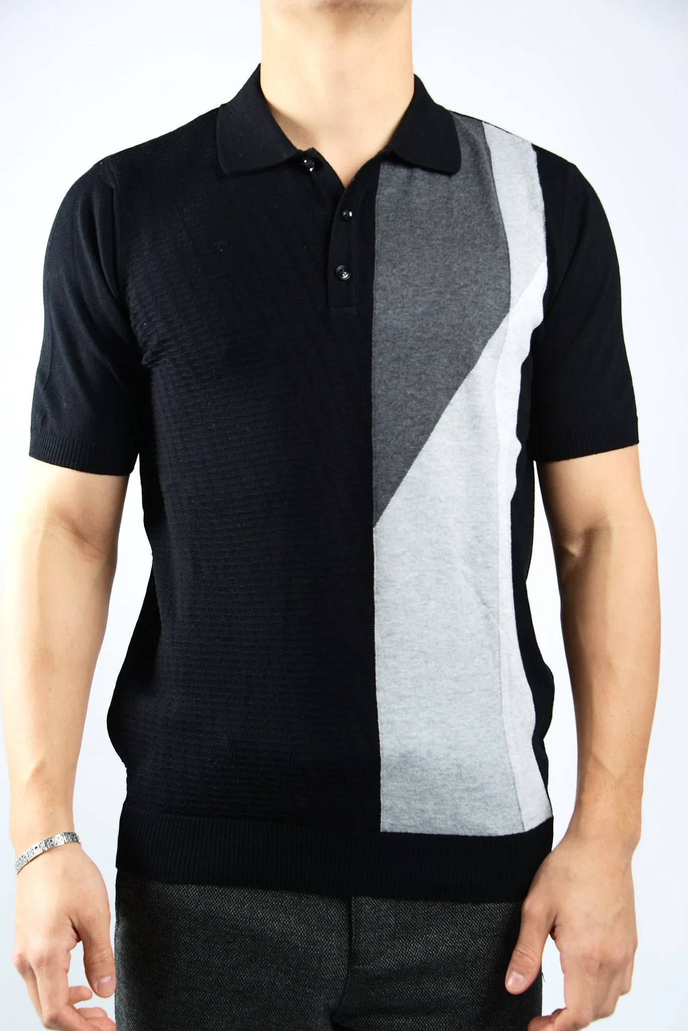 COLORBLOCK KNIT POLO