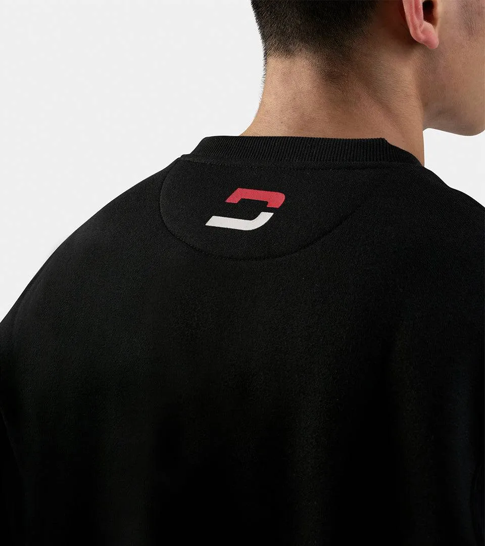 DOUBLE LOGO SWEATSHIRT - BLACK