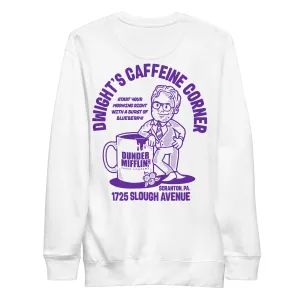 Dwight's Caffeine Corner Unisex Premium Sweatshirt