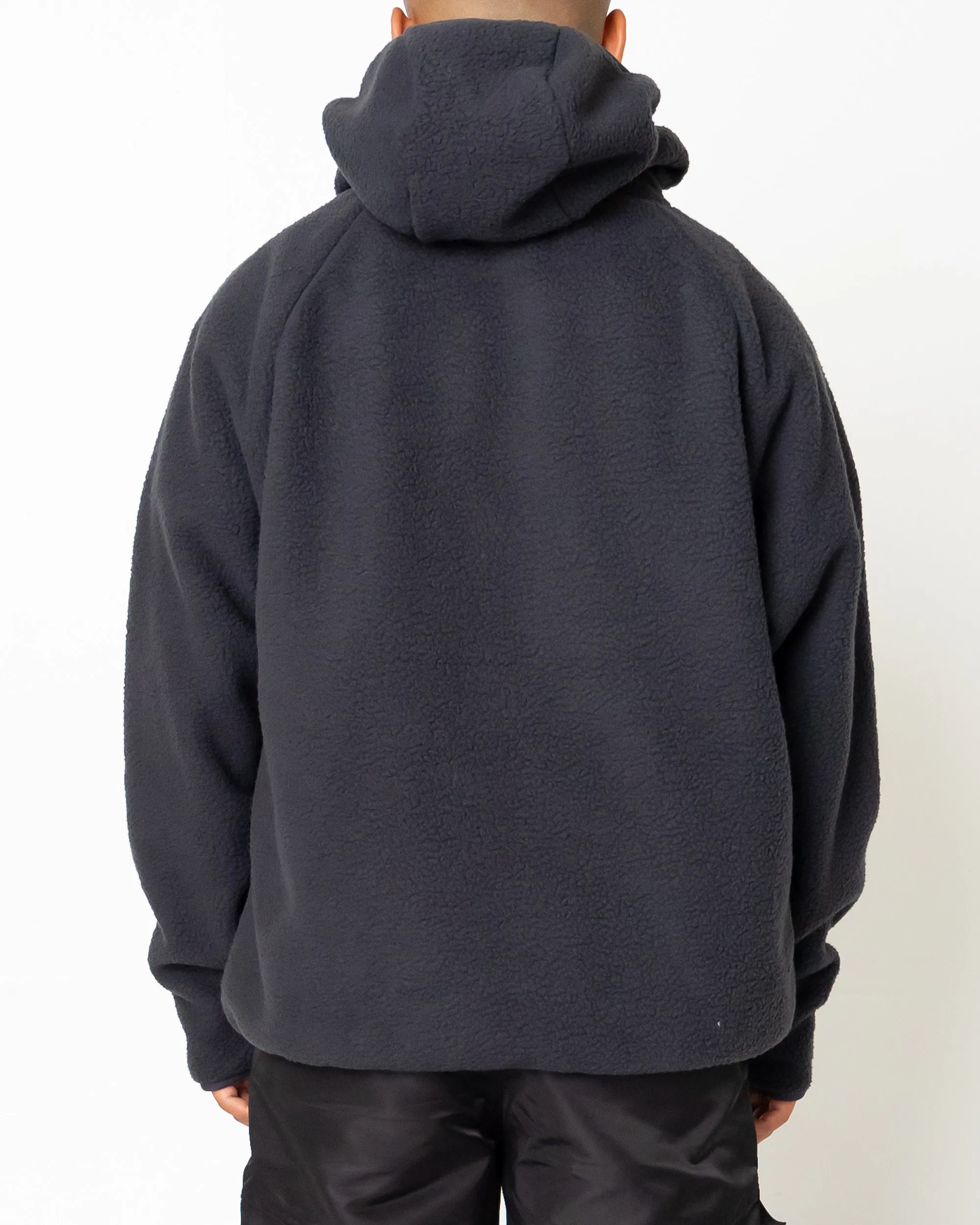 EPTM BALACLAVA SHERPA HOODIE-CHARCOAL