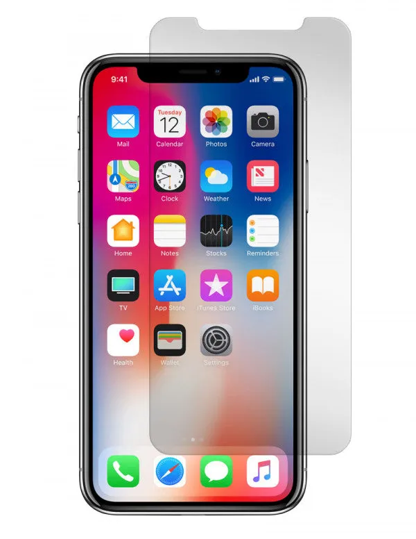 Gadget Guard - Black Ice   (Insured) Sapphire Tempered Glass Screen Protector for iPhone X