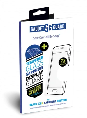 Gadget Guard - Black Ice   (Insured) Sapphire Tempered Glass Screen Protector for iPhone X