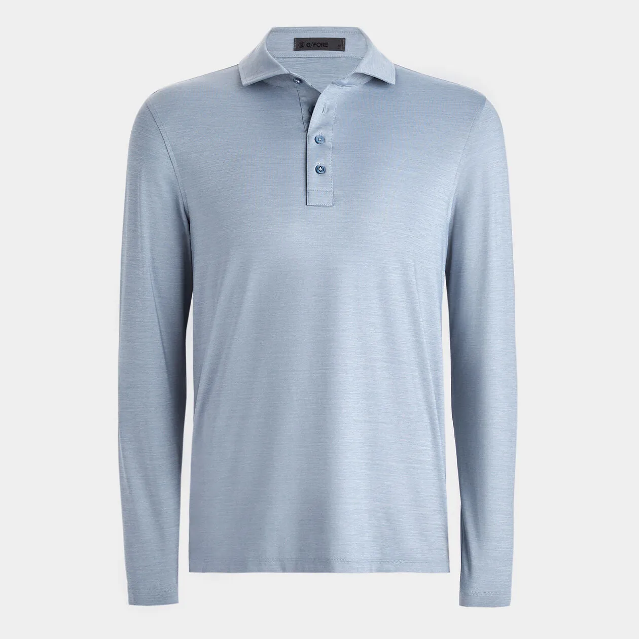 G/Fore Rib Gusset Long Sleeve Mélange Ice Nylon Sun Shirt