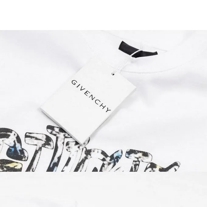 GI - Men 'White' Givenchy Graphic Printed Oversized T-Shirt GI809