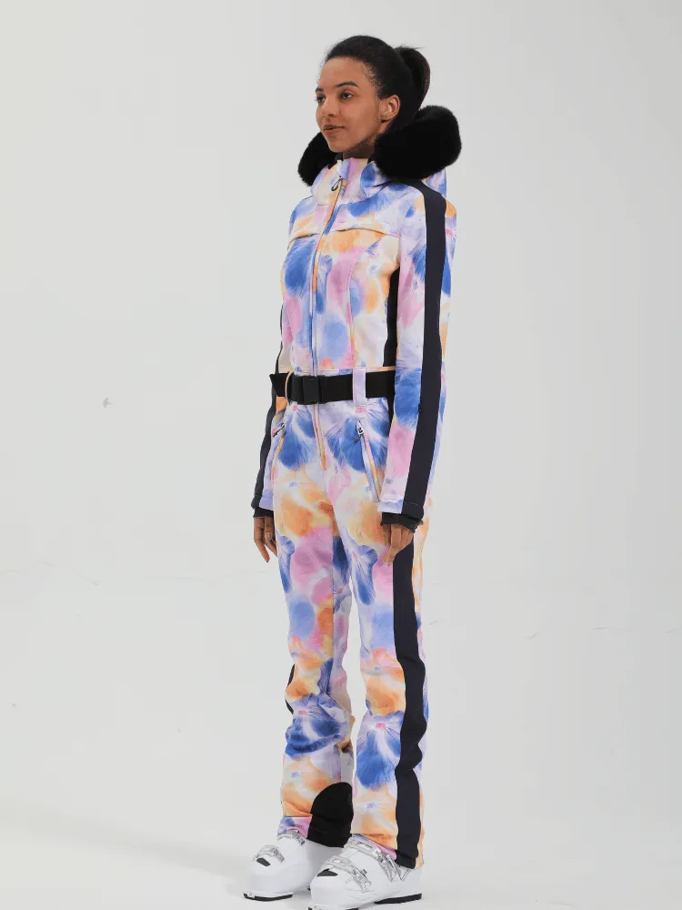 Gsou Snow Tie Dye Slim Ski Jumpsuit - Women‘s