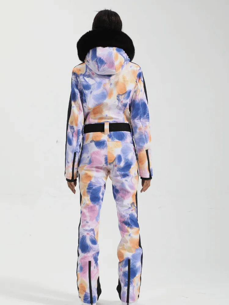 Gsou Snow Tie Dye Slim Ski Jumpsuit - Women‘s