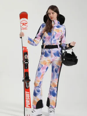 Gsou Snow Tie Dye Slim Ski Jumpsuit - Women‘s