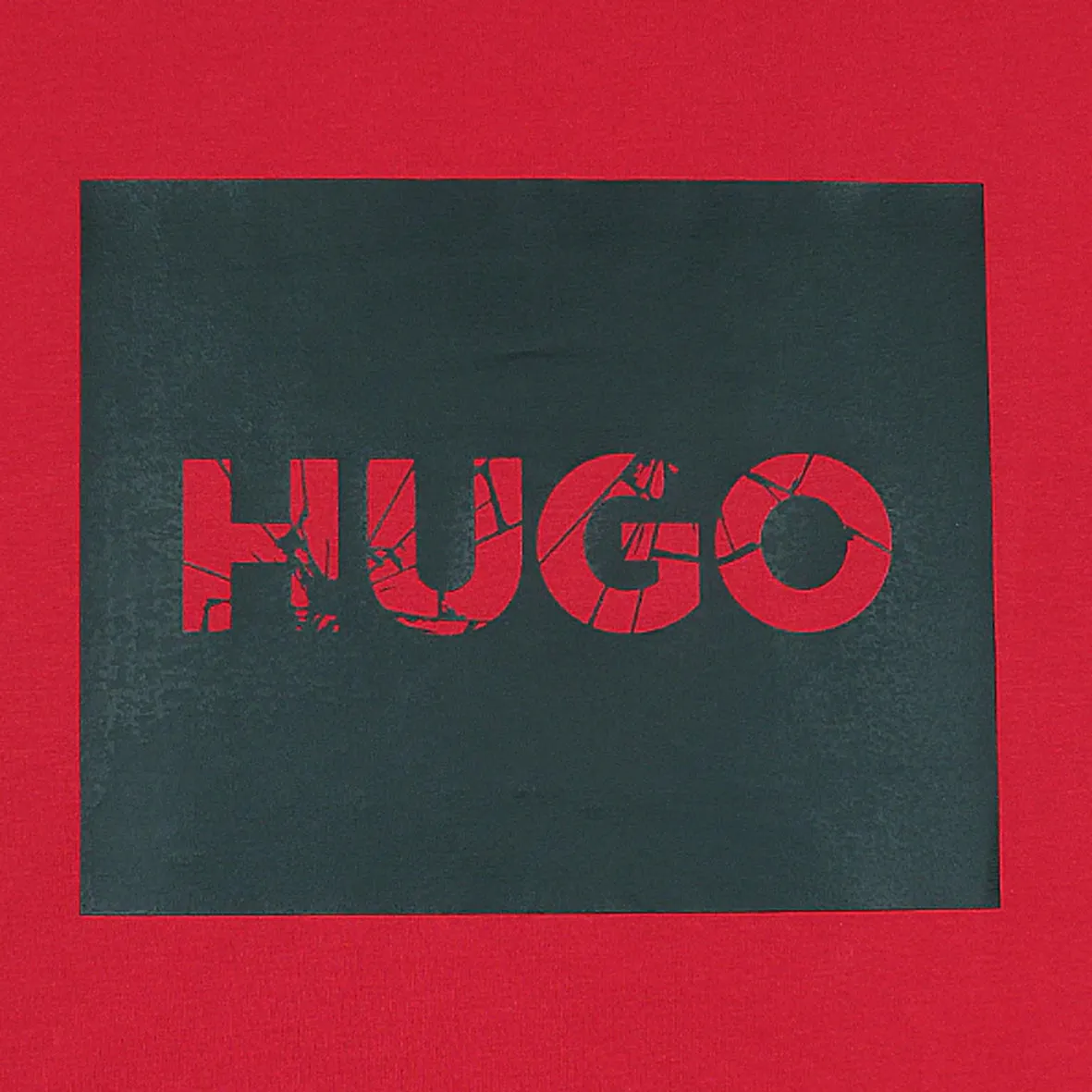 HU - Men 'Red' Hugo Printed Logo T-Shirt HU870