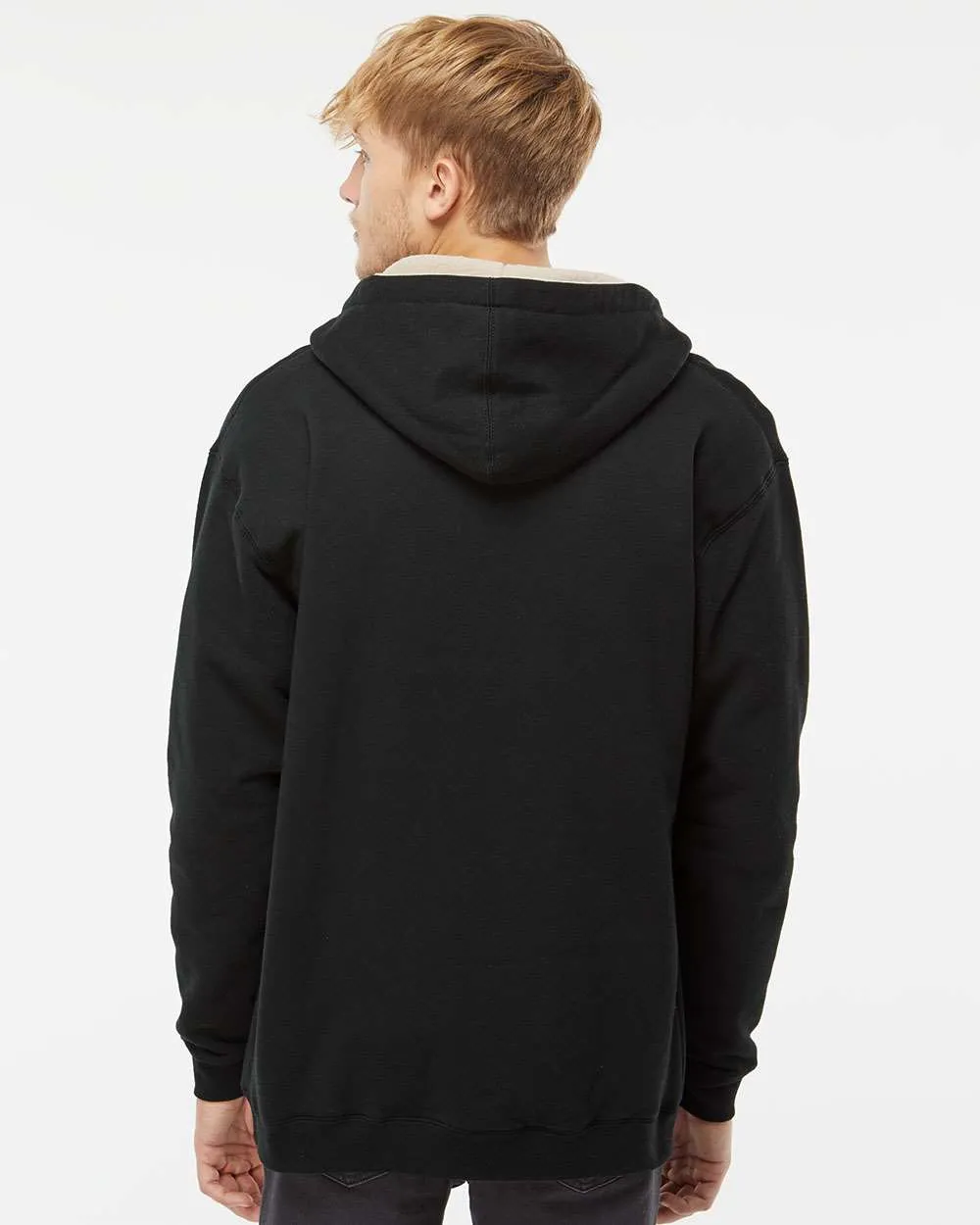 Independent Trading Co. Sherpa-Lined Full-Zip Hooded Sweatshirt EXP40SHZ