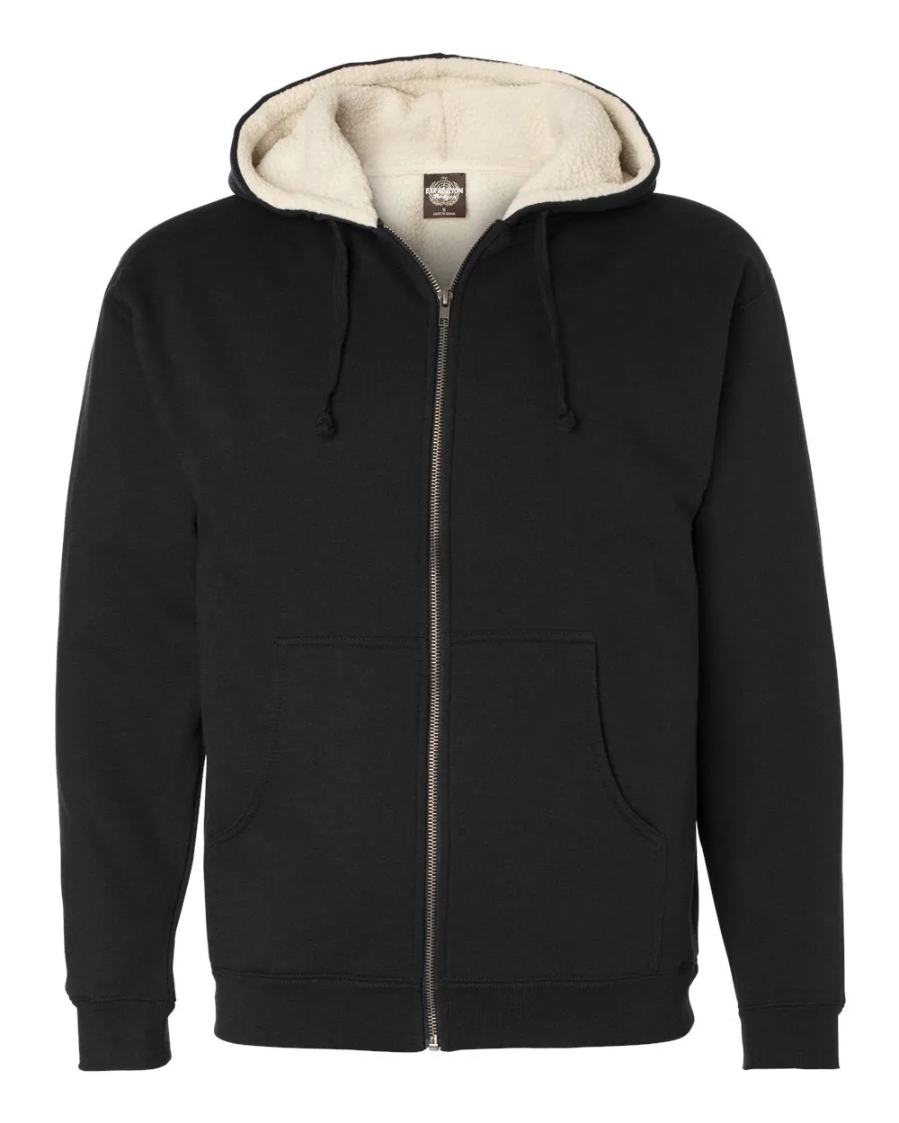 Independent Trading Co. Sherpa-Lined Full-Zip Hooded Sweatshirt EXP40SHZ