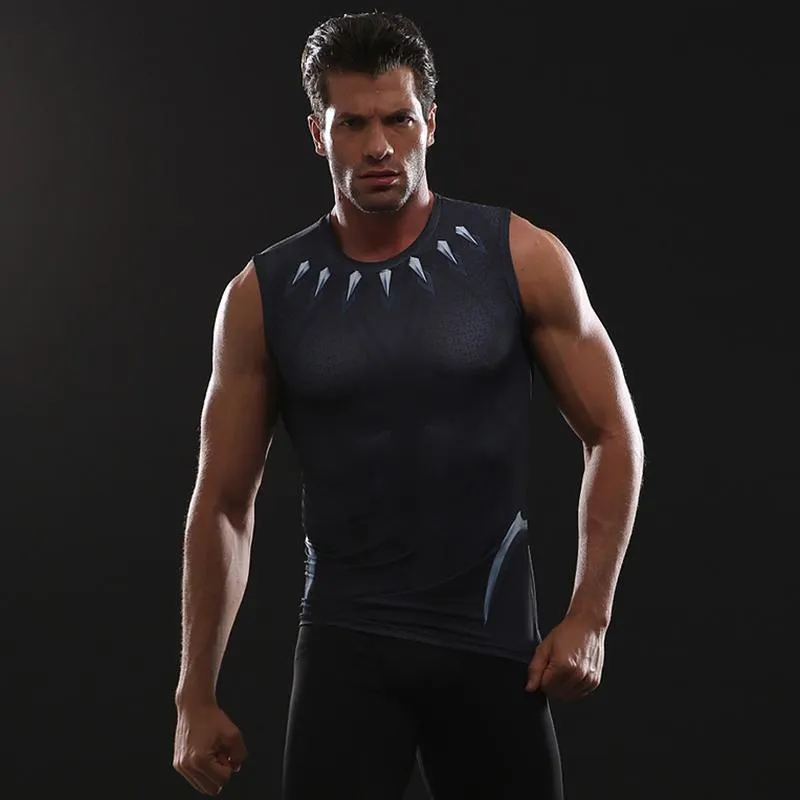 Infinity War BLACK PANTHER Compression Tank Top