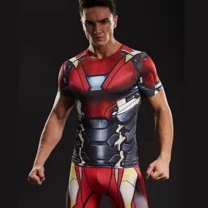 IRON MAN Compression Shirt for Men (Short Sleeve)