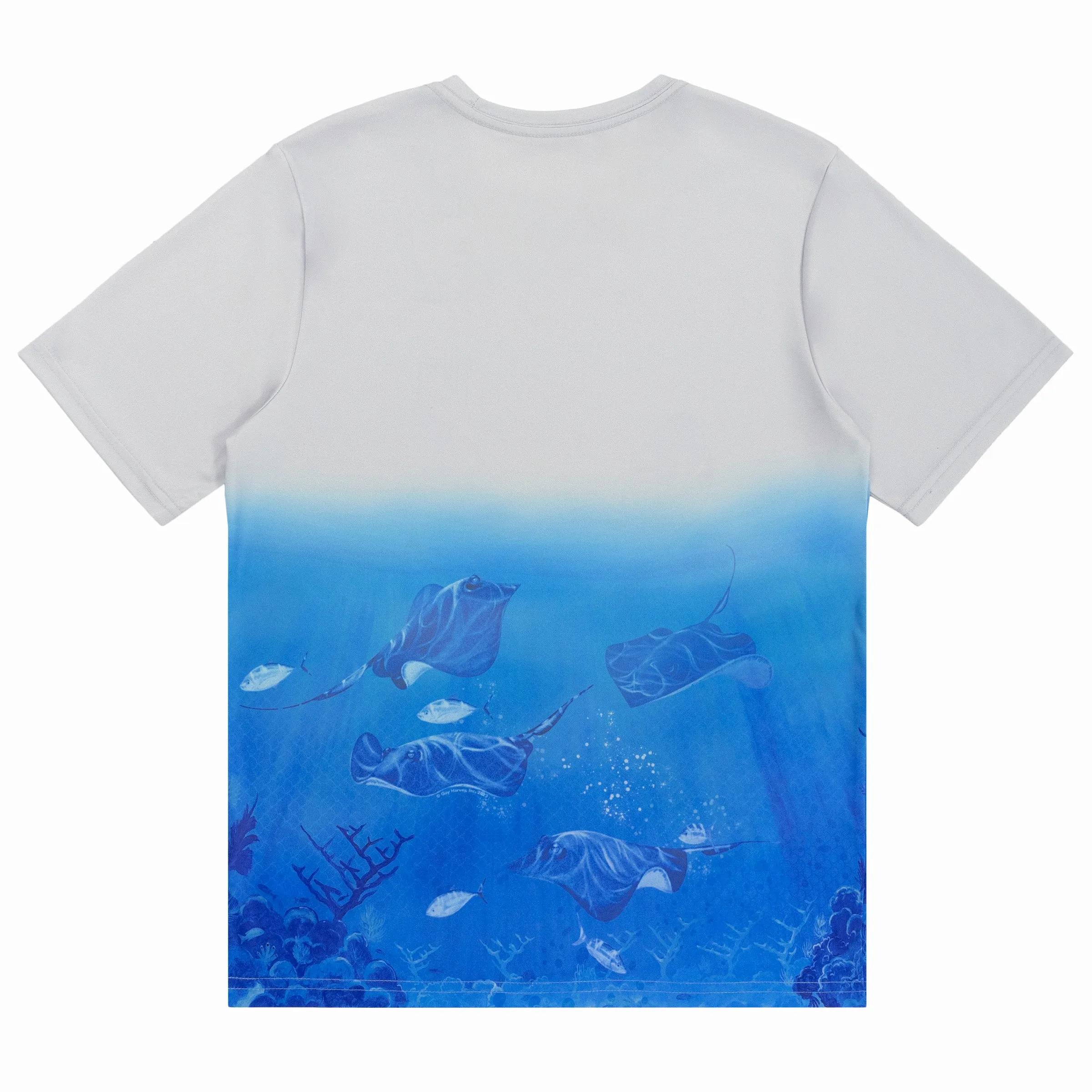 Kids Grey Stingray Short Sleeve Performance Sun Protection UPF 30