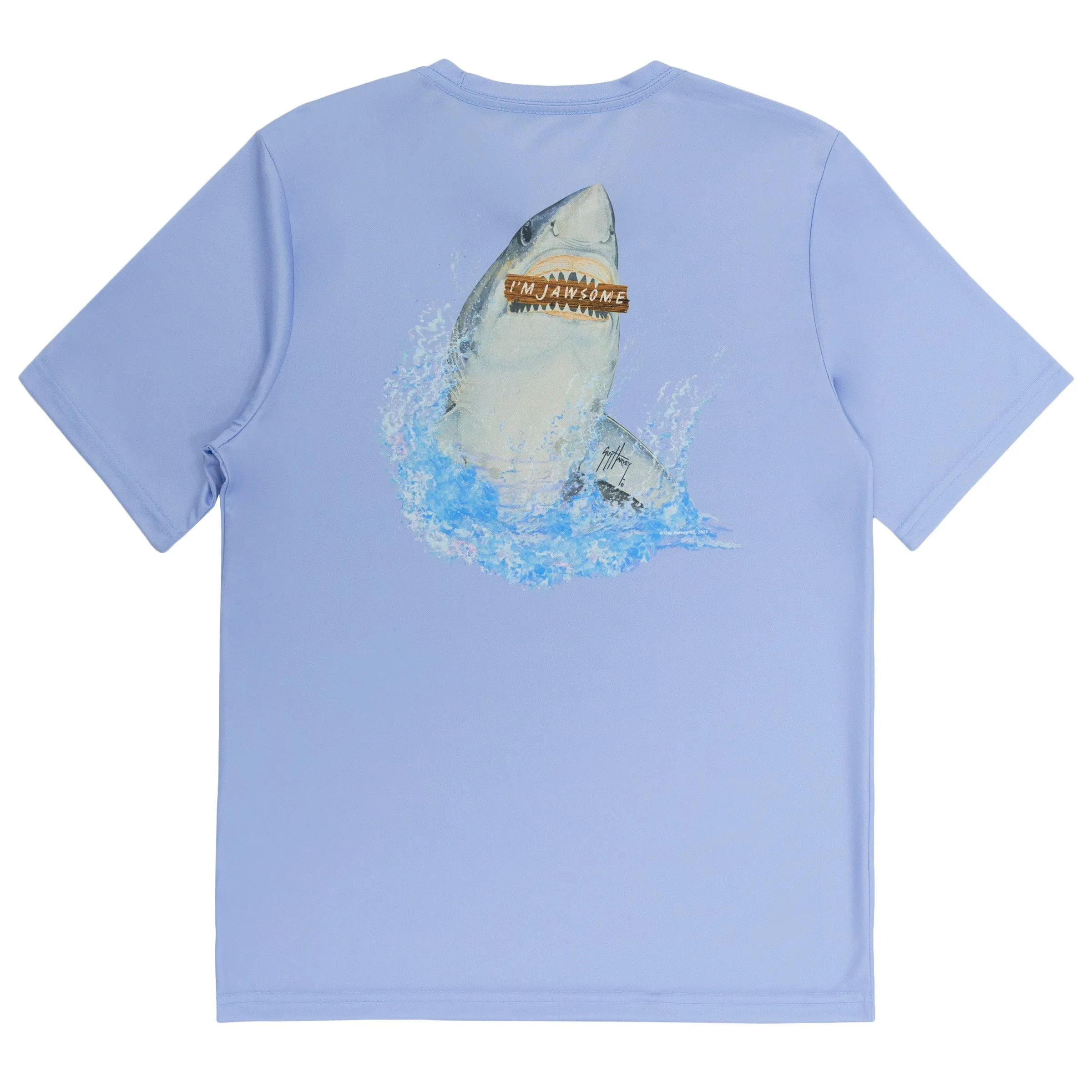 Kids Jawsome Short Sleeve Performance Sun Protection UPF 30